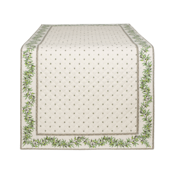 Bordered Table Runner - Calisson / Olivette