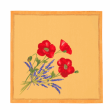 Serviette - Coquelicot Lavande