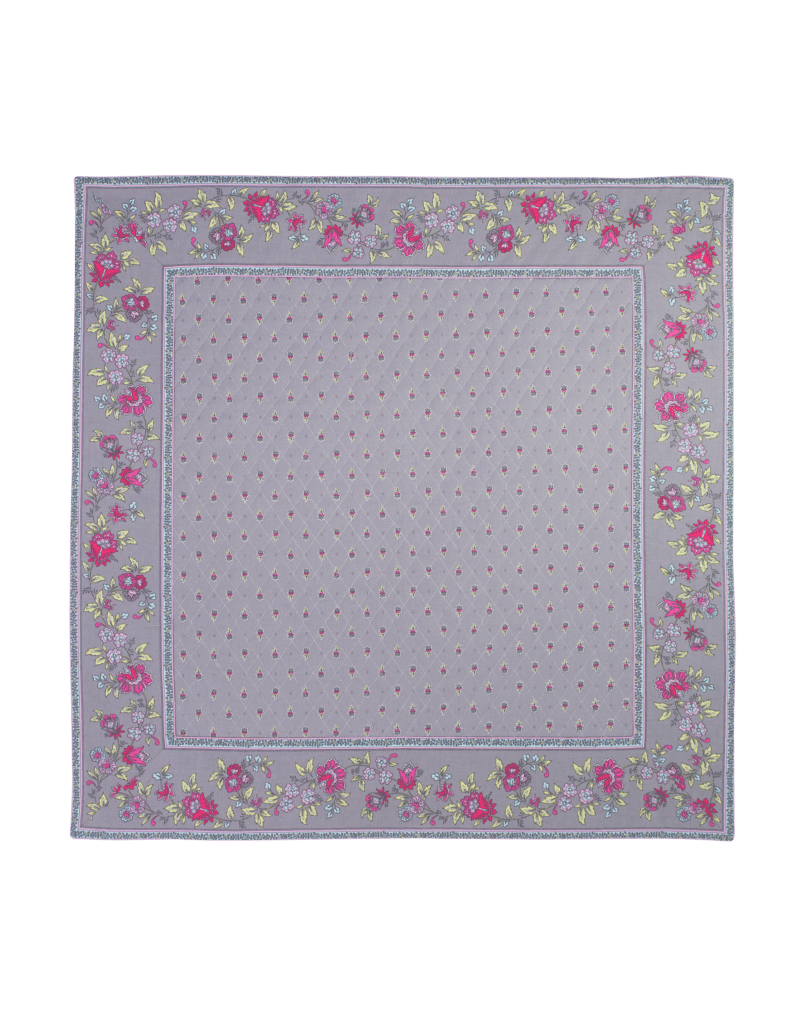 Tapis de table 75x75 en indienne provençale cadrée Marat d'Avignon®