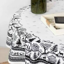 Nappe ronde Jura collection Noël