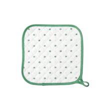 manique en coton Ecru vert