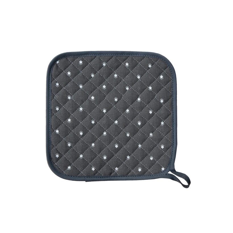 manique en coton gris blanc