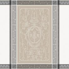 VERSAILLES torchon taupe-blanc