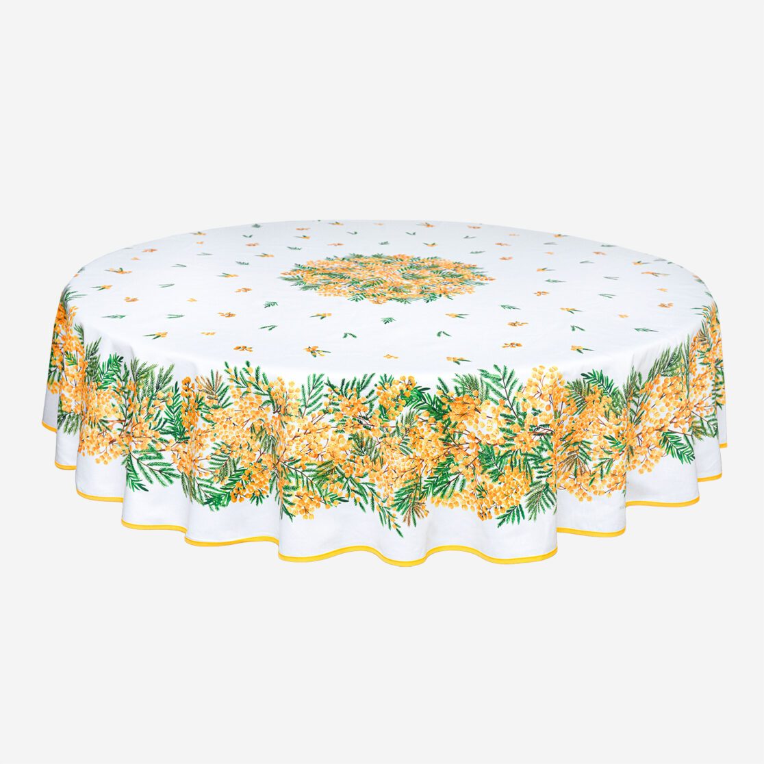 Nappe Ronde - Mimosa - Tissus Toselli